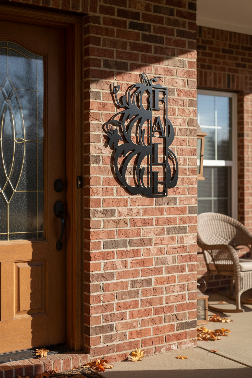 Fall Sign – Brick Entry