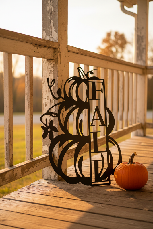Fall Sign – Porch Railing