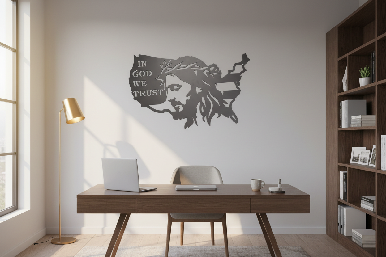 In God We Trust Sign - Office