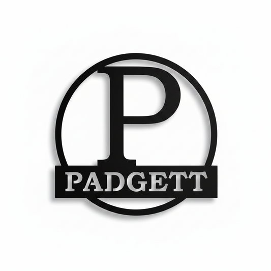 Steel Monogram - Padgett Black